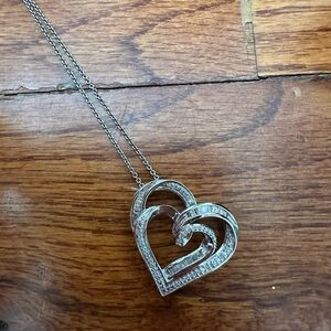 Macy’s Fine Jewelry Diamond Heart Pendant Necklace